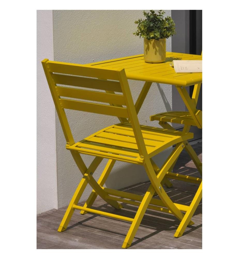 2er-Set Gartenstühle Marius - Senf