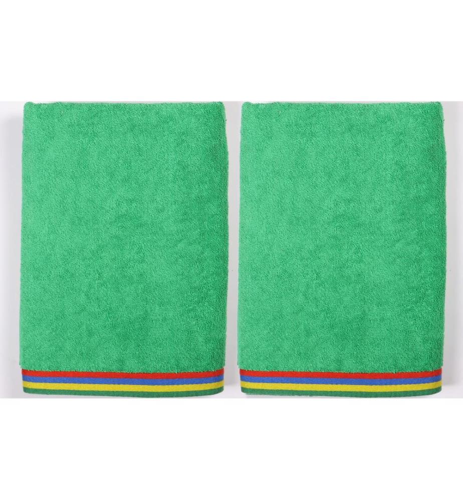 Set di 2 teli da mare per bambini 70 x 140 cm - Verde