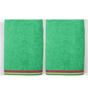 Set di 2 teli da mare per bambini 70 x 140 cm - Verde