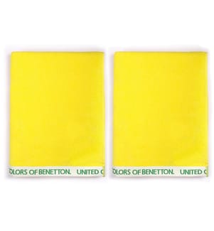 Set di 2 teli da mare 90 x 160 cm - Giallo