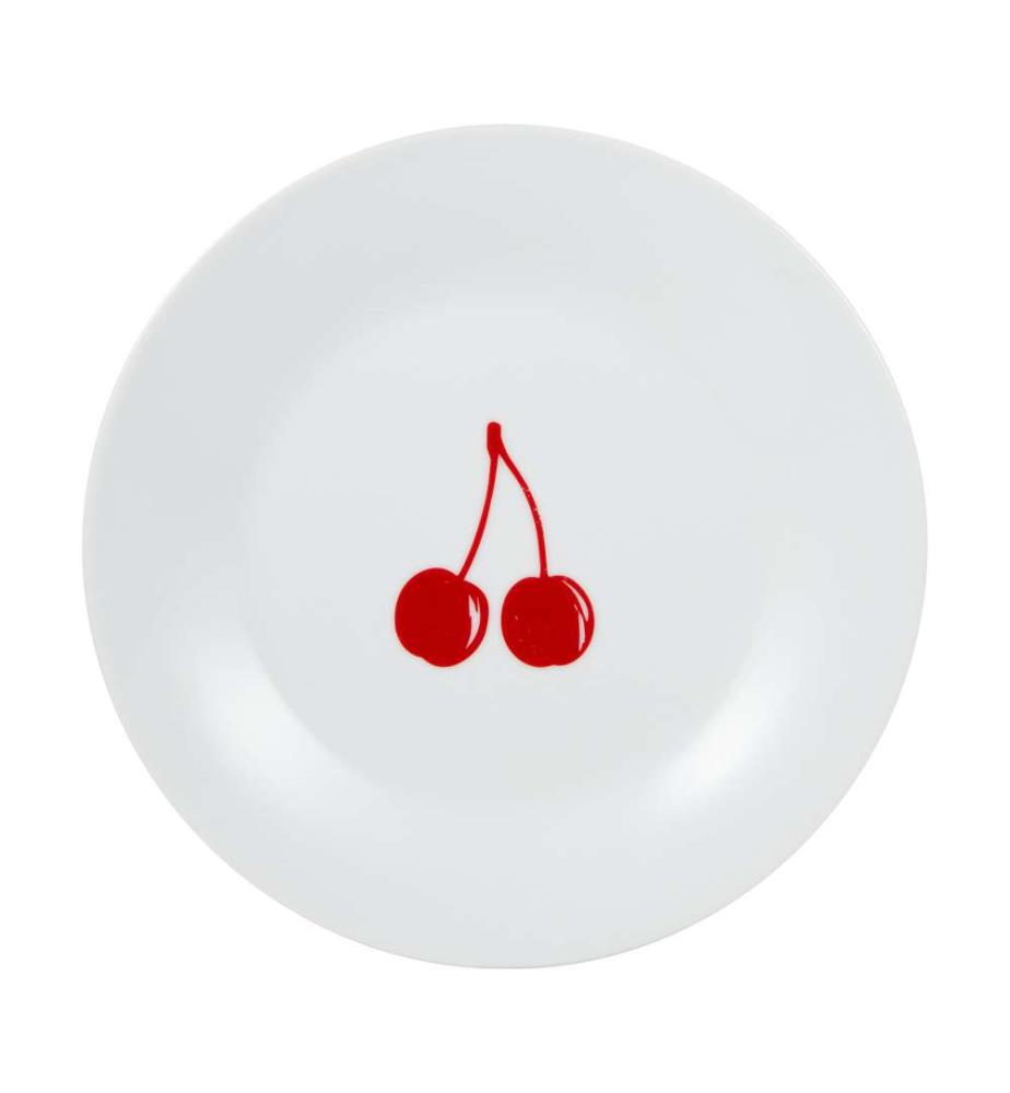 Set of 4 Dessert Plates, 19 cm in diameter