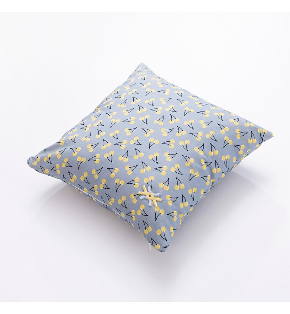 Kissen 40 x 40 cm – Blau und Gelb