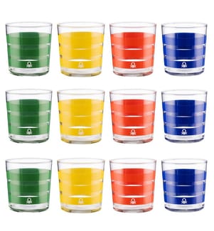 Lot de 12 Tasses en Verre 330 ml