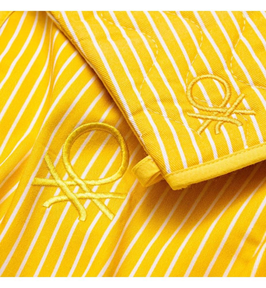 Ensemble de 3 Pièces Tablier (Tablier + Gant + Manique) - Jaune
