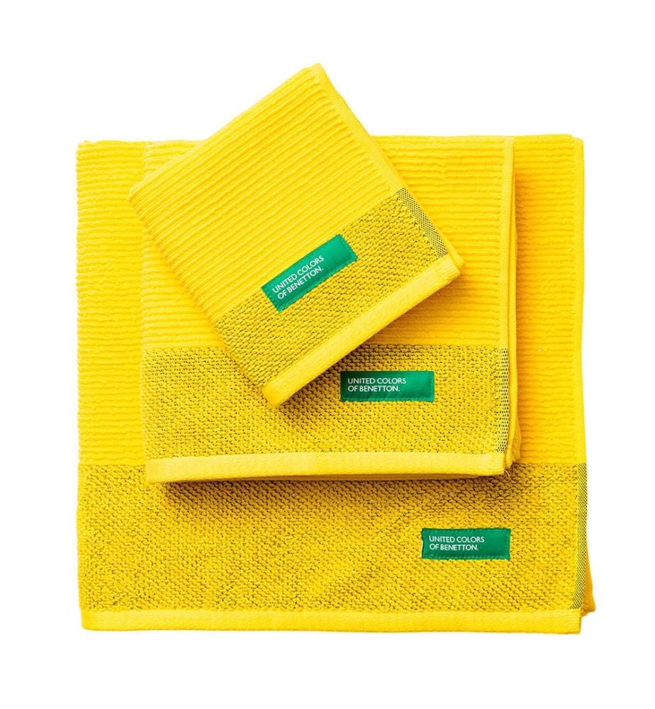 Set of 3 Bath Towels - Yellow