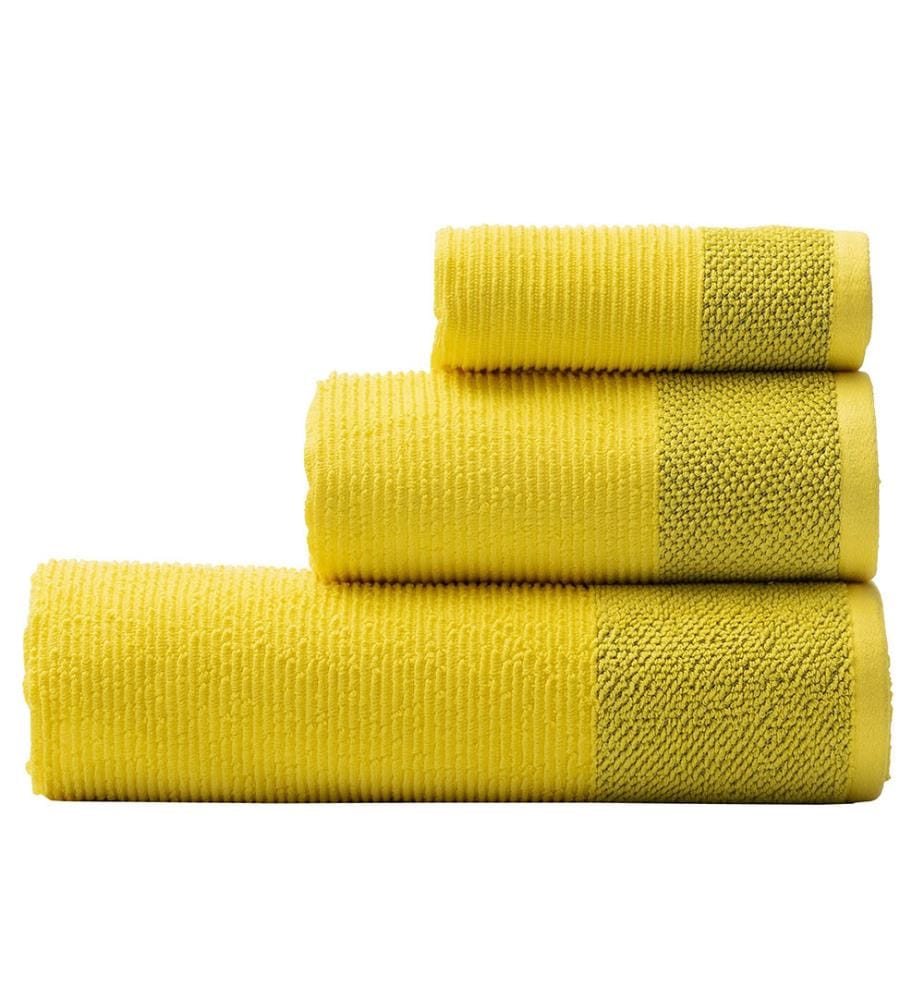 Set of 3 Bath Towels - Yellow