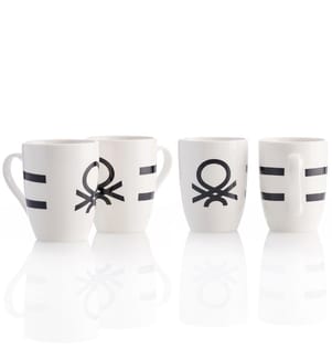 Lot de 4 Mugs 360 ml - Noir