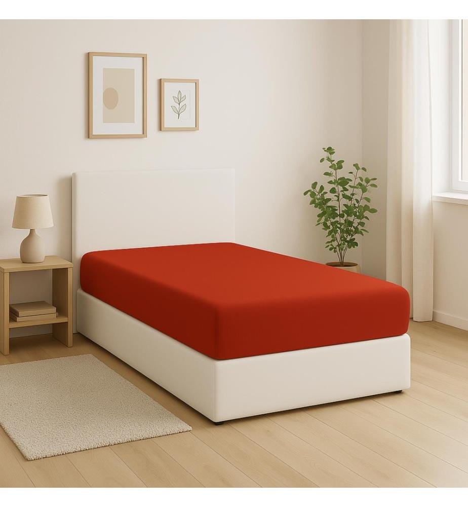 Parure de Lit 90 cm - Rouge et Orange