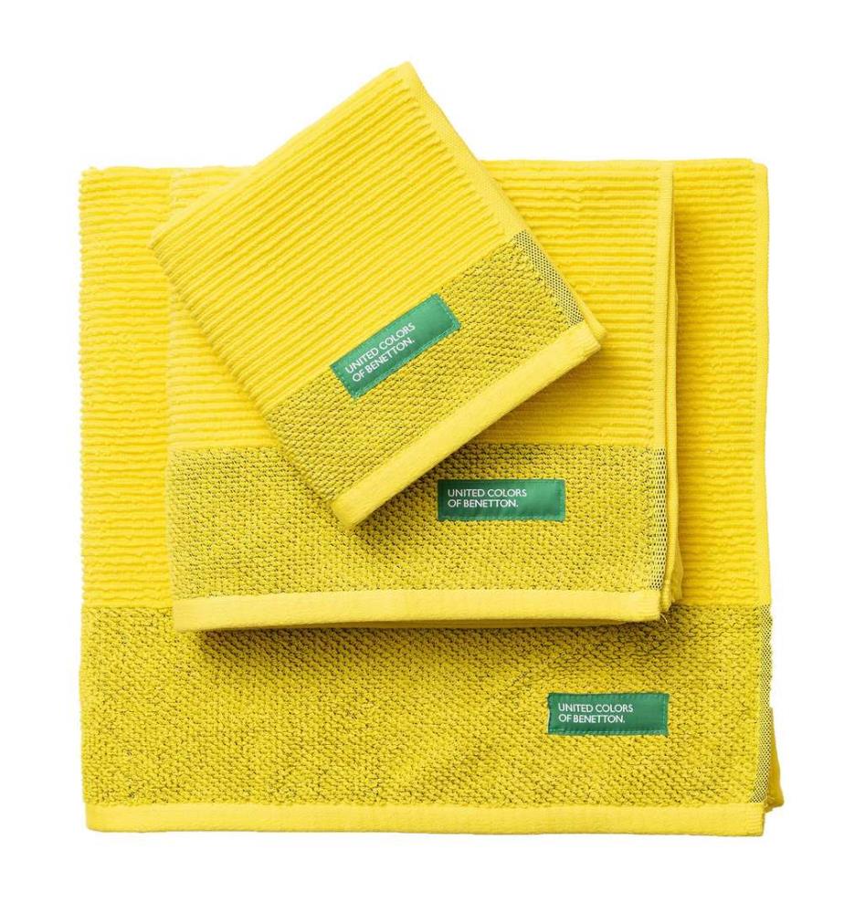 Set of 3 Bath Towels - Yellow