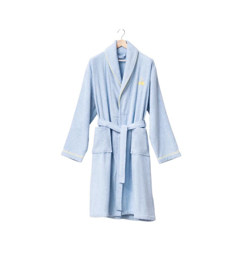 Bathrobe L/XL - Blue and Yellow