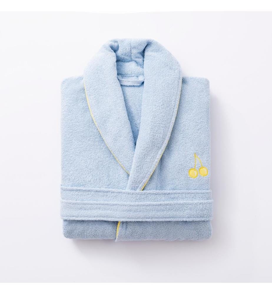 Bathrobe L/XL - Blue and Yellow