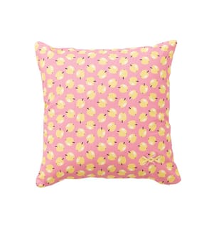 Coussin 40 x 40 cm - Rose et Jaune