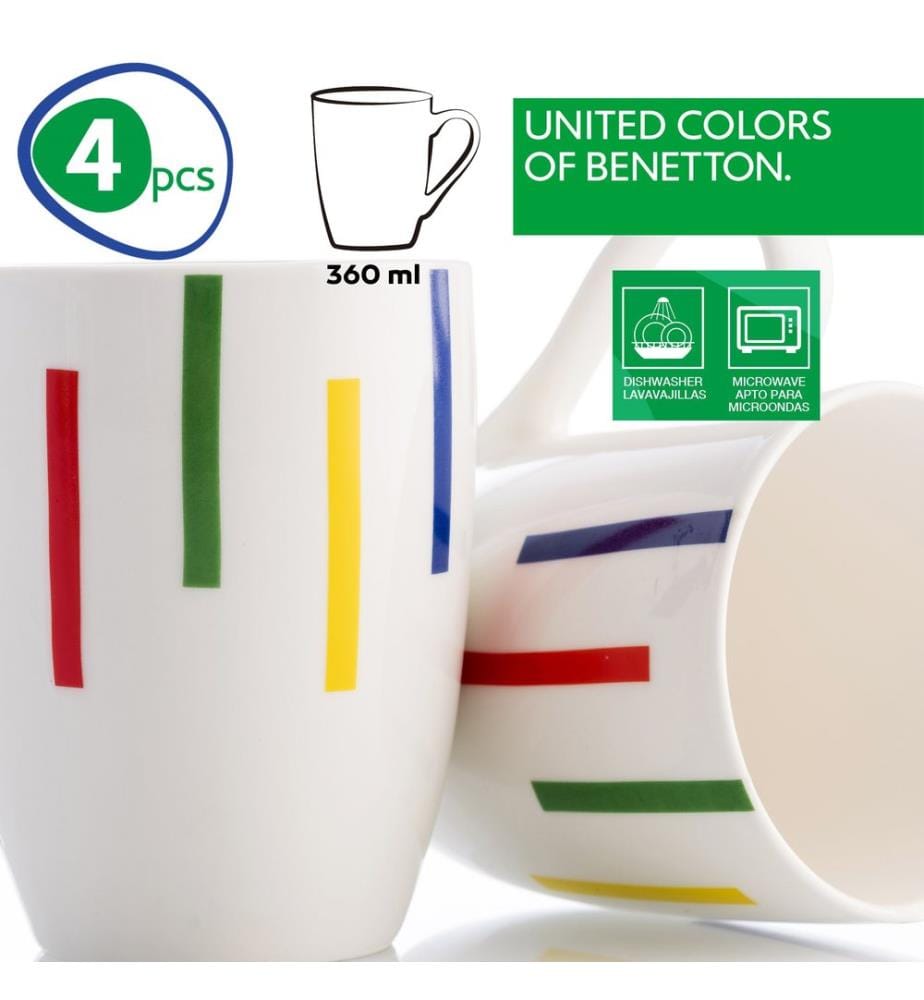 Lot de 4 Mugs 360 ml