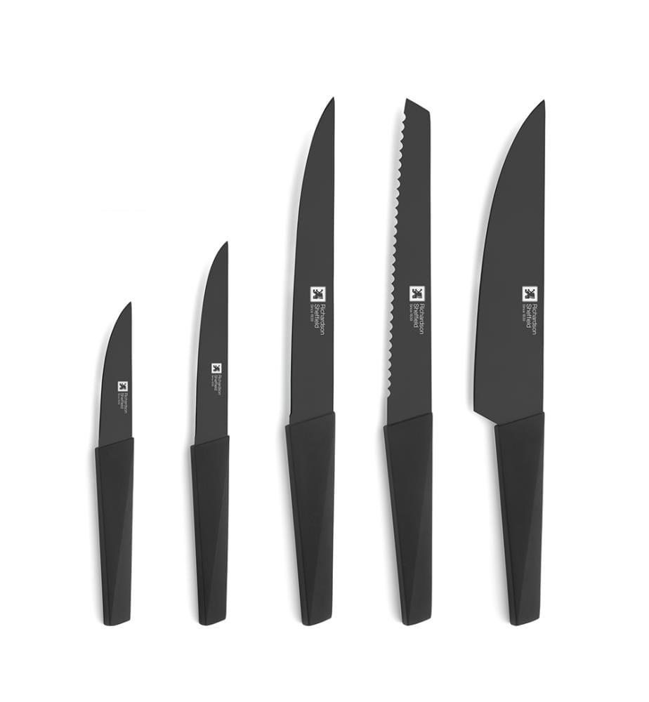 Edge Black 5 piece knife block