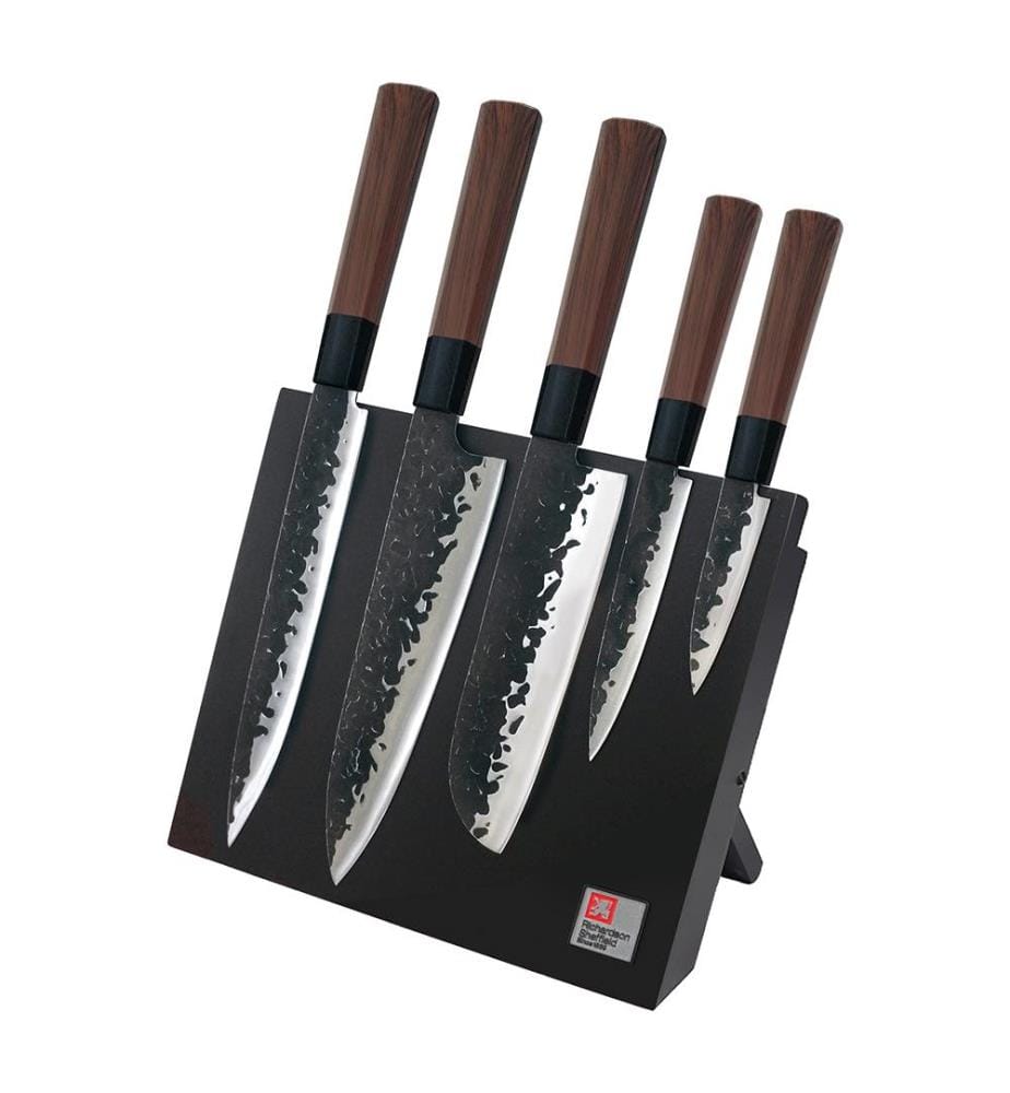Bloc avec 5 Couteaux de Cuisine Samouraï