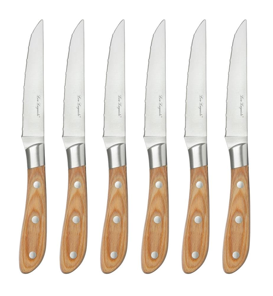 Blocco di 6 Coltelli da Bistecca Elias - Legno