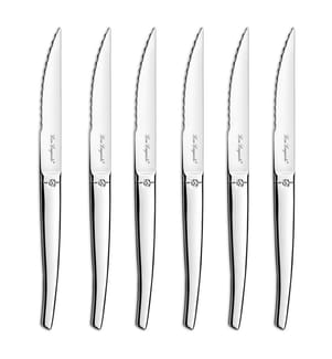 Set de 6 Couteaux à Steak Jet Miror - Argenté