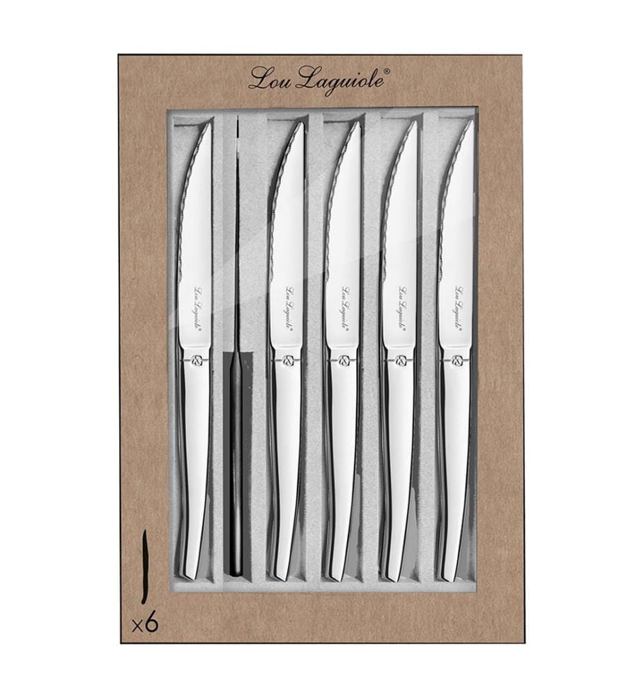 Set de 6 Couteaux à Steak Jet Miror - Argenté