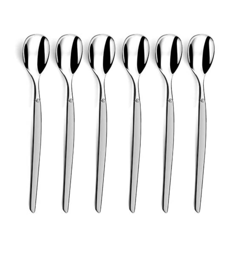 Set de 6 Cuillères à Glace et Mazagran Jet - Satin