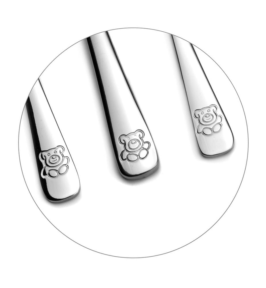 Set di 4 posate Teddy per bambini