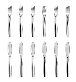 Set de 12 Couverts à Poisson Wallis