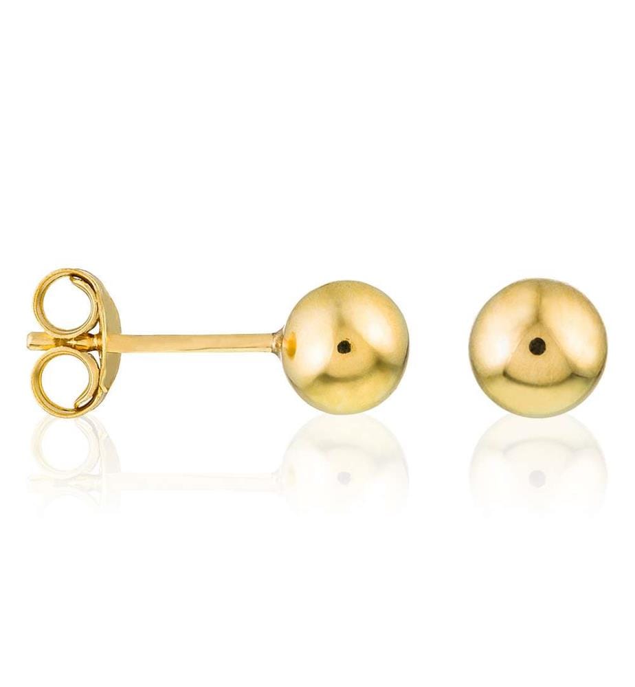 Ohrringe Puce 3mm - Gelbgold 375/1000