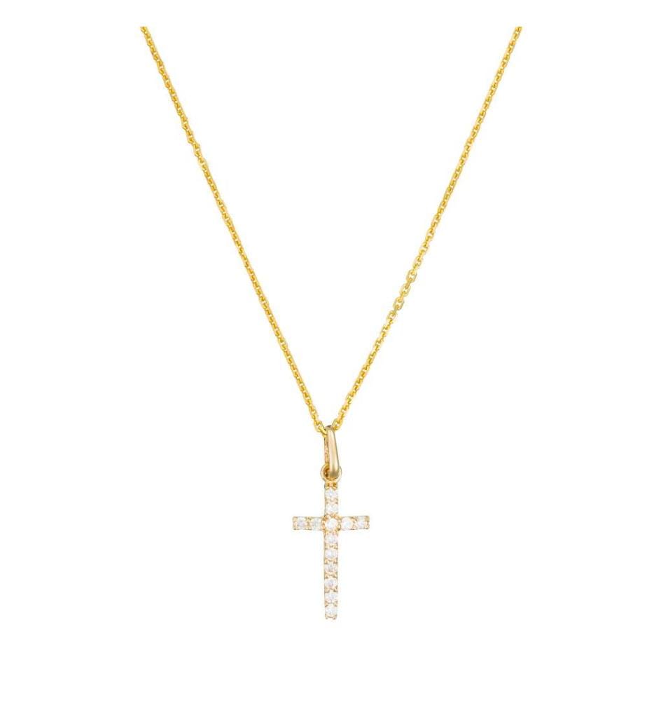 Pendentif Croix Promise - Or Jaune 375/1000