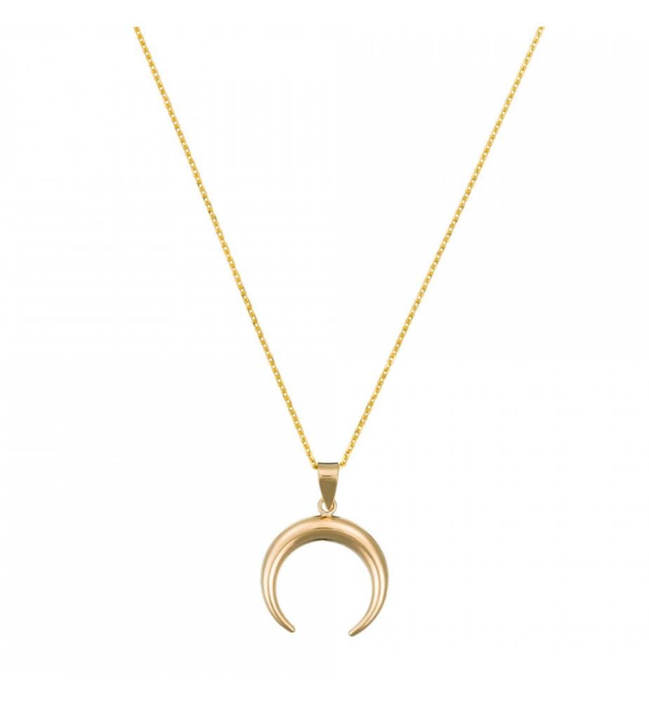 Pendentif Demi-Lune - Or jaune