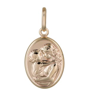 Pendentif en Or Médaillon - Doré
