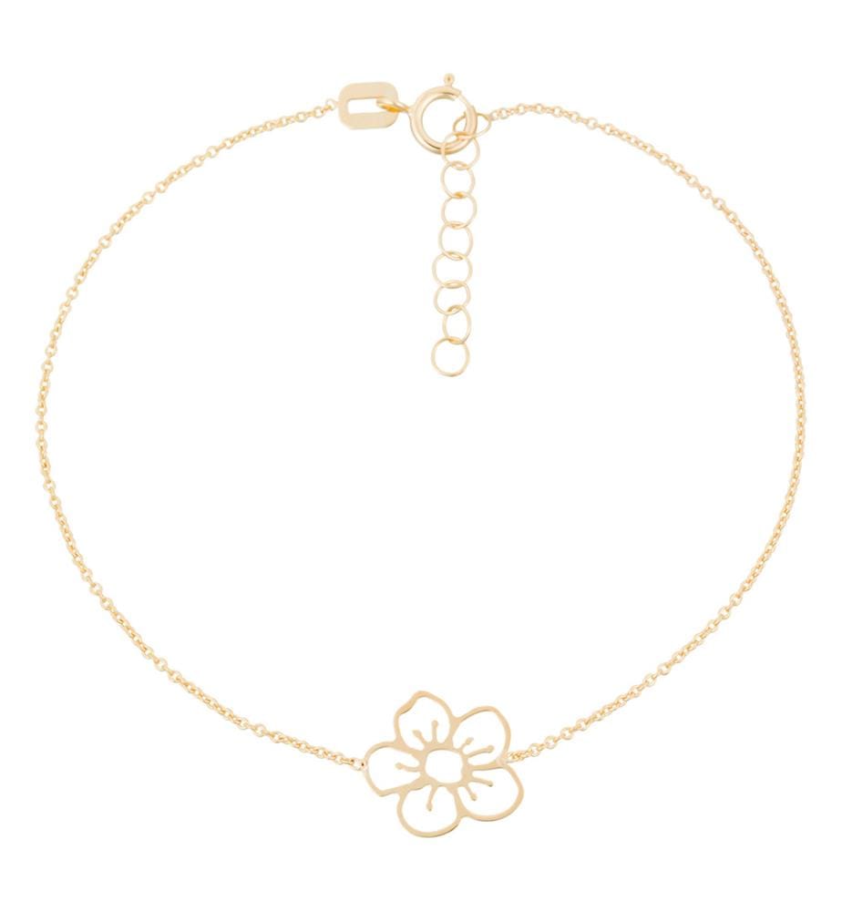 Bracelet Fleur dorée - Or Jaune 375/1000