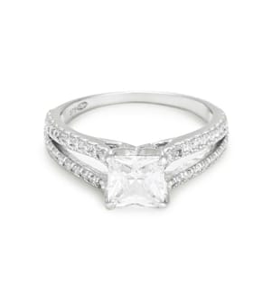 Bague La Merveilleuse - Or Blanc 375/1000 et Zirconium