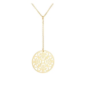 Collier Rosace Pendante - Or Jaune 375/1000