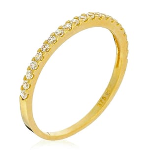 Bague Délicatesse - Or Jaune 375/1000 et Zirconium