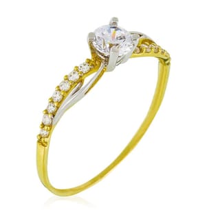 Bague Coup de Foudre - Or Bicolore 375/1000