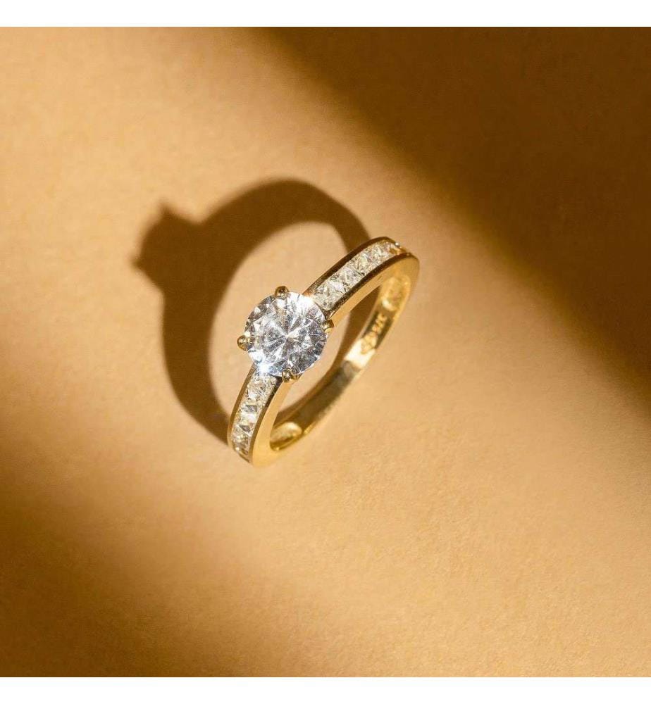 Bague Brillant - Or Jaune