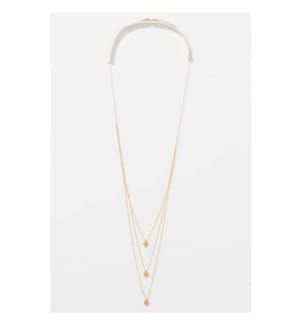 Collier Multi Rangs Losange - Or Jaune 375/1000