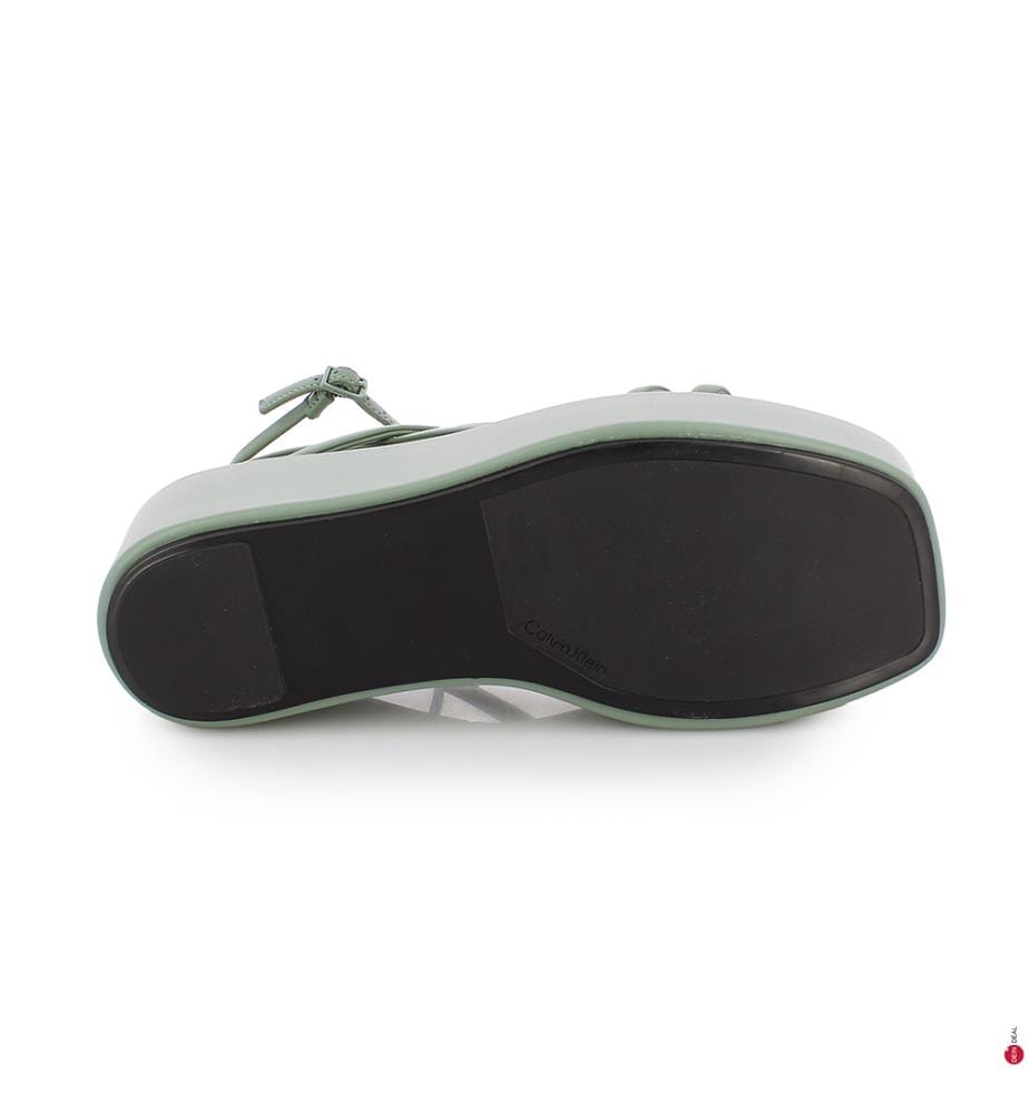 Plateau-Sandalen Wedge Sandal 30 Lth - Seegrün