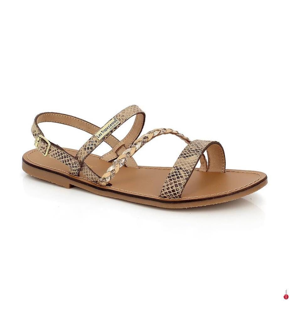 Batresse Sandalen - Beige und Schlange