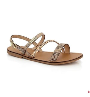Batresse Sandalen - Beige und Schlange