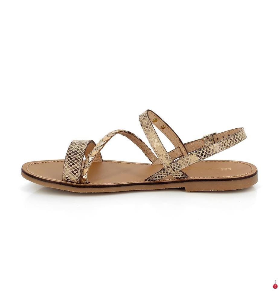 Batresse Sandalen - Beige und Schlange