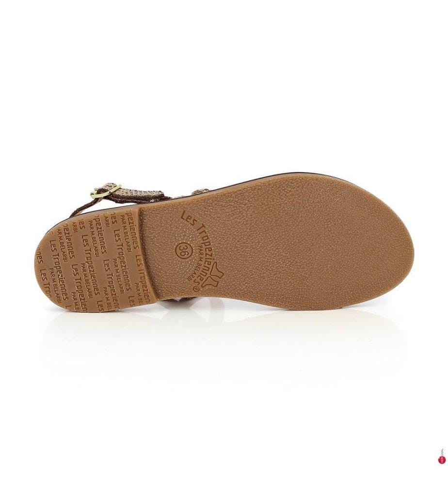 Batresse Sandalen - Beige und Schlange