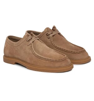 Mocassins en daim à monogramme TH - Gris Universel