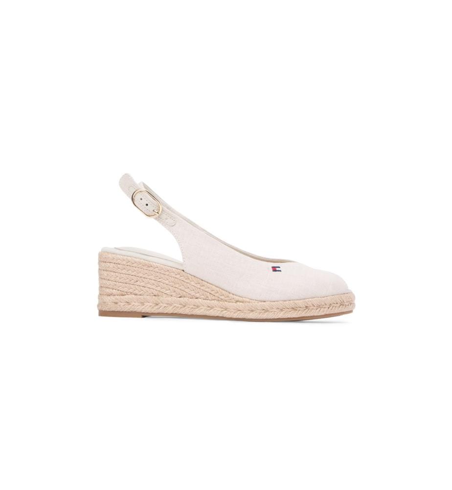Espadrilles Compensées en Chanvre - Beige