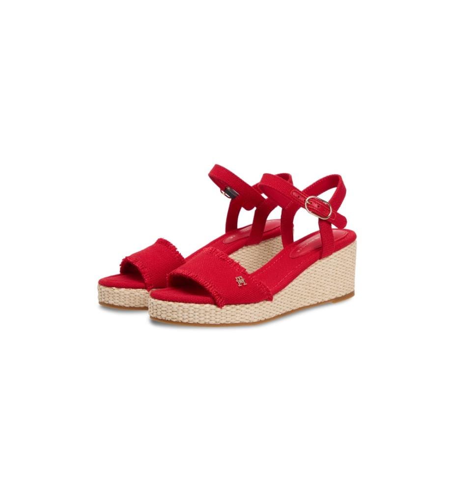 Espadrilles Compensées - Rouge