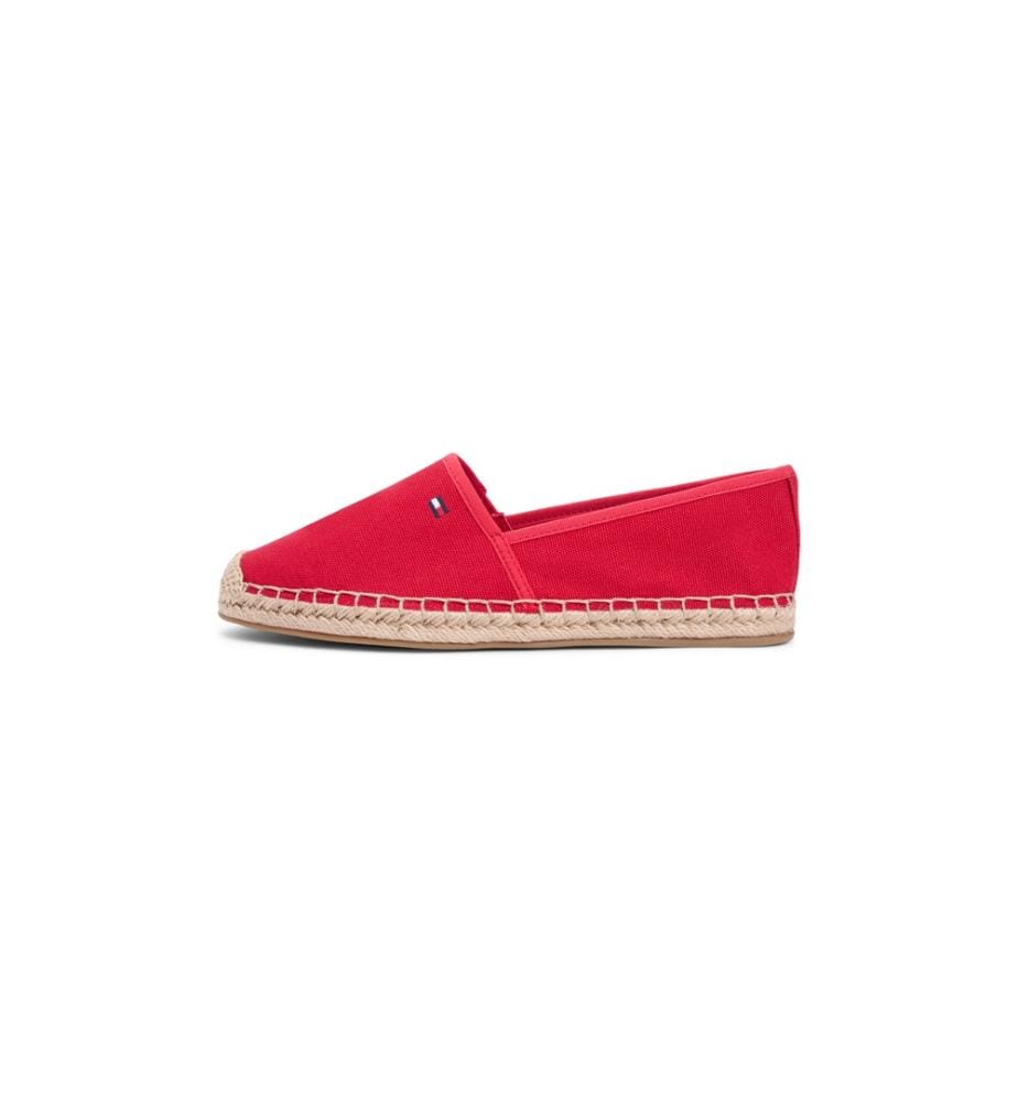 Canvas espadrilles with embroidered flag - Beige