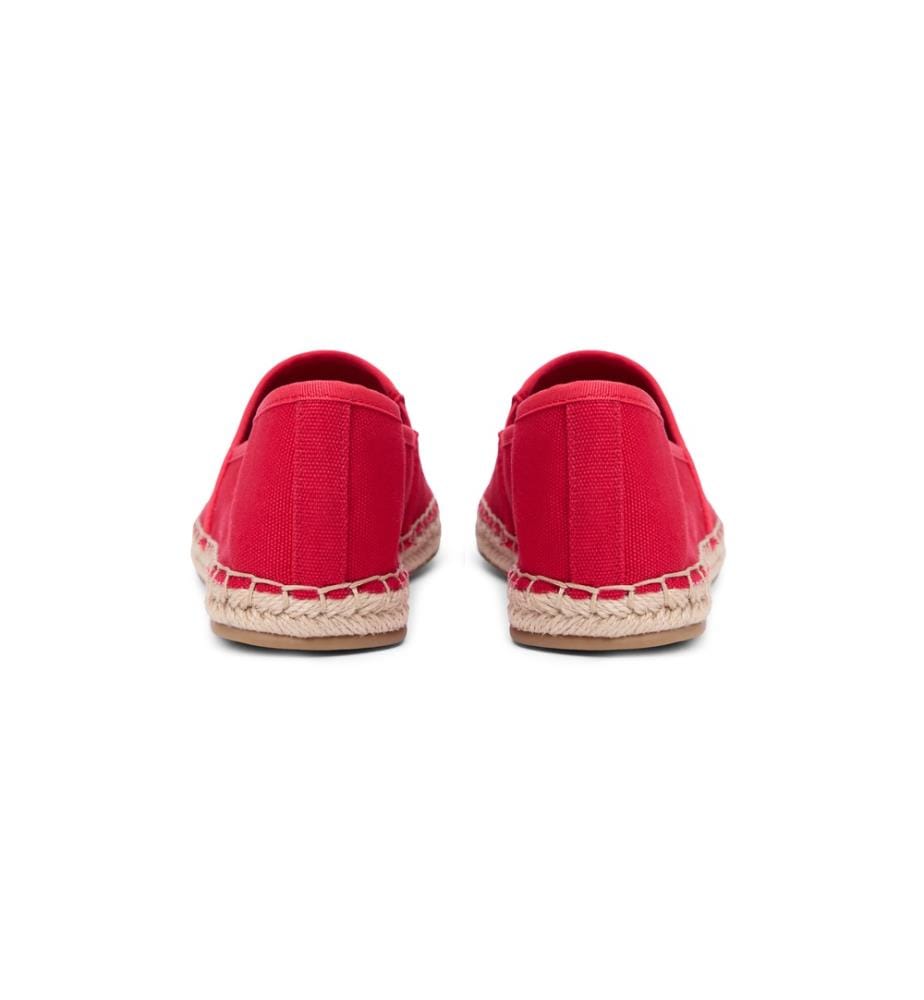 Canvas espadrilles with embroidered flag - Beige
