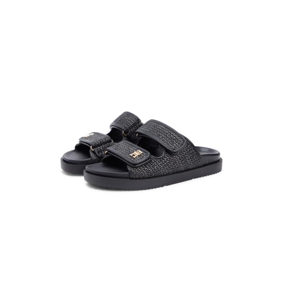Sandales en Raphia - Noir