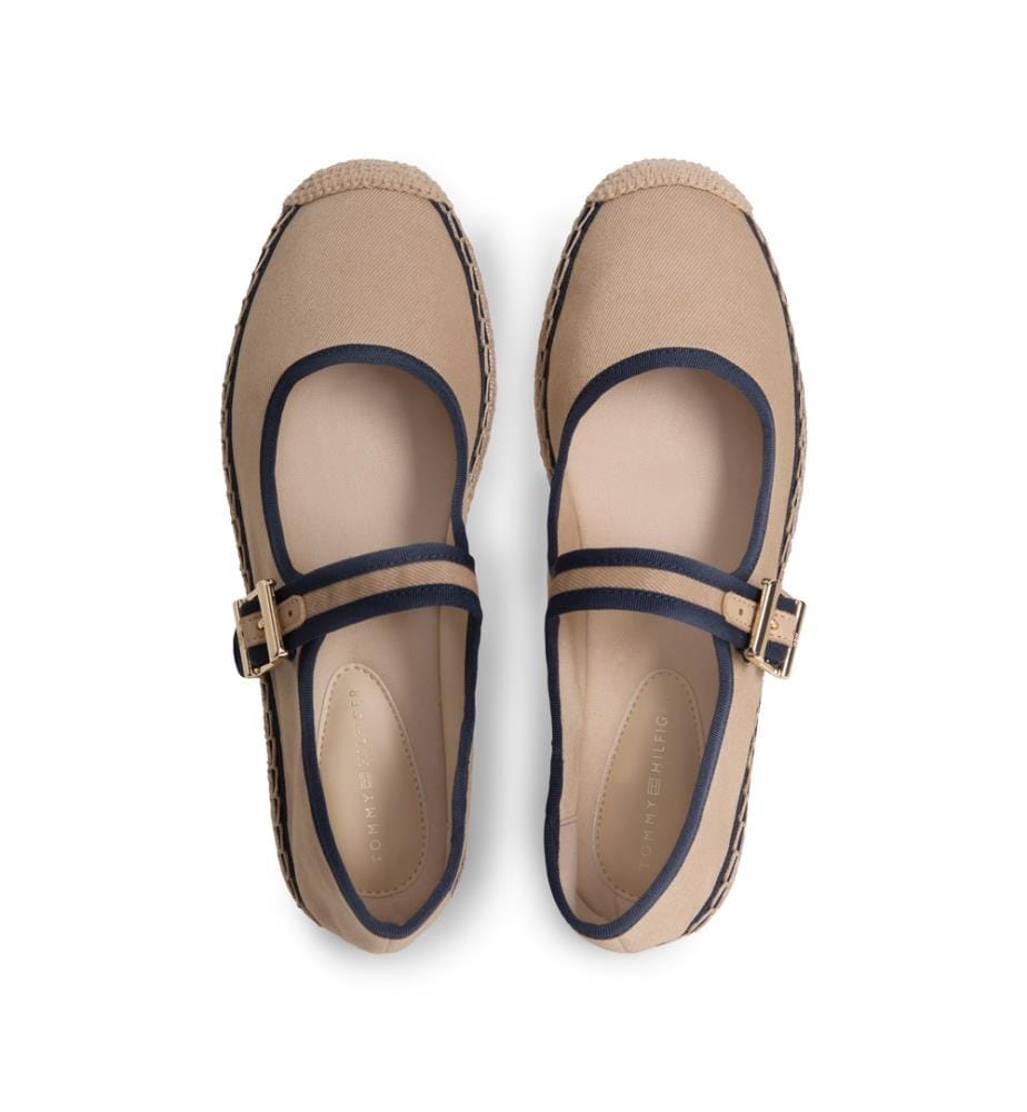 Espadrilles Mary Jane en Toile - Marine