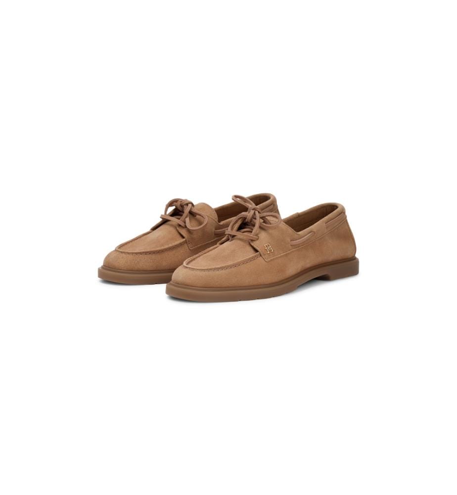 Chaussures bateau en daim à lacets légères - Safari Canvas