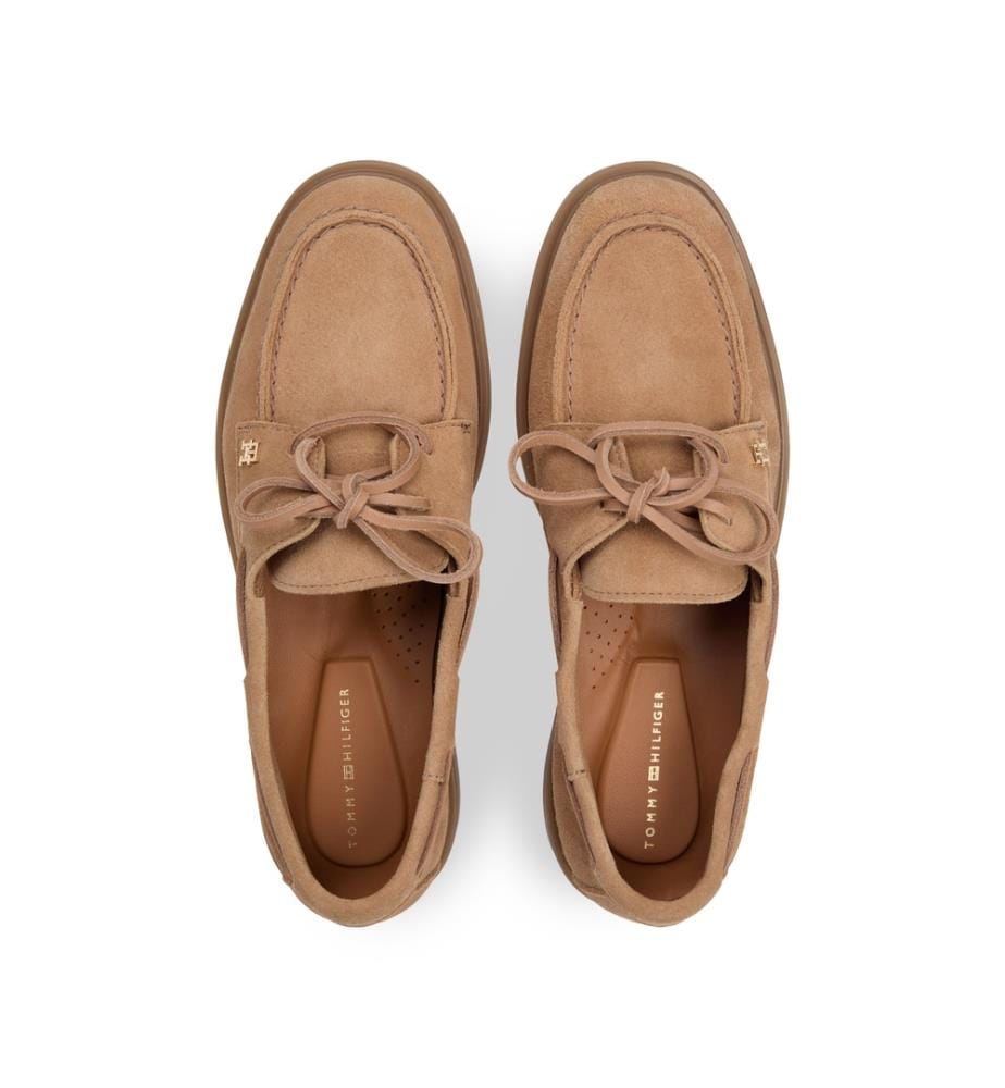 Chaussures bateau en daim à lacets légères - Safari Canvas